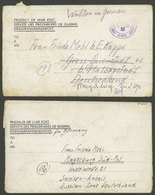 GERMANY: 2 Letters Of A German POW Of World War II In A British Camp, Interesting! - Other & Unclassified