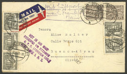 GERMANY: 8/OC/1949 Berlin - Argentina, Airmail Cover Franked With 35Pf., With Mark Applied In New York: NOT IN AIR MAIL  - Other & Unclassified