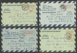 GERMANY: 4 Aerograms Sent To Argentina Between 1950 And 1952, Very Attractive! - Altri & Non Classificati