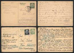 GERMANY + AUSTRIA: Lot Of 6 Covers Or Postcards Used Between 1938 And 1942 From Germany Or Austria, All Franked With Ger - Otros & Sin Clasificación