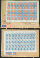 WEST GERMANY: 26/JUN/1959 Frankfurt - Argentina, Registered Airmail Cover Franked With 2 COMPLETE SHEETS Of 20Pg. Stamps - Autres & Non Classés