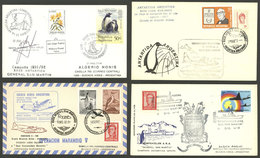 ARGENTINE ANTARCTICA: 37 Covers And Cards Of Varied Periods, Most With Postmarks Of Antarctic Stations Or Special Flight - Otros & Sin Clasificación