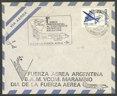ARGENTINE ANTARCTICA: 19/AU/1973 FIRST Presidential Flight To Antarctica (return), Cover Sent From Marambio Antarctic St - Altri & Non Classificati