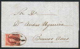 ARGENTINA: GJ.25, 4th Printing, Beautiful Example Franking A Long And Very Interesting Entire Letter (about Business, Po - Storia Postale