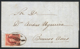 ARGENTINA: GJ.25, 4th Printing, Beautiful Example Franking A Long And Very Interesting Entire Letter (about Business, Po - Covers & Documents