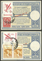 ARGENTINA: 2 IRC Of 1973 With Nominal Value Of 12 Pesos Moneda Nacional + Additional Postage Of Stamps In Pesos Ley + Pe - Altri & Non Classificati