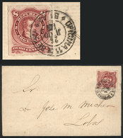 ARGENTINA: Entire Letter Sent From Buenos Aires To Lobos On 26/JUN/1879 Franked With 8c. (GJ.49), Postmarked 'OFICINA 11 - Andere & Zonder Classificatie