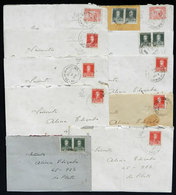 ARGENTINA: 11 Covers (with Their Original Letters) Sent From 25 DE MAYO To La Plata In 1928 And 1929 Franked With 5c., 1 - Otros & Sin Clasificación