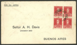 ARGENTINA: 9/AP/1929 Monte Caseros - Buenos Aires, TEST FLIGHT Of Aeroposta Argentina S.A., On Back It Bears Arrival Mar - Otros & Sin Clasificación