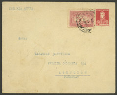 ARGENTINA: 29/JUN/1929 Buenos Aires - Asunción, Airmail Cover Sent By Aeropostale, Arrival Backstamp, VF, Scarce! - Otros & Sin Clasificación