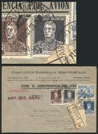 ARGENTINA: 11/OC/1929 Buenos Aires - Philadelphia (USA), Cover With Corner Card Of C.G.Aeropostale Sent By Registered Ai - Otros & Sin Clasificación