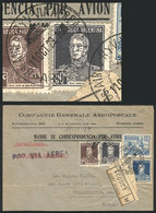 ARGENTINA: 11/OC/1929 Buenos Aires - Philadelphia (USA), Cover With Corner Card Of C.G.Aeropostale Sent By Registered Ai - Autres & Non Classés