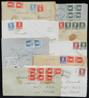 ARGENTINA: Beautiful Group Of 9 Registered Or Express Covers Sent From 25 DE MAYO To La Plata Between 1930/32 Franked Wi - Otros & Sin Clasificación