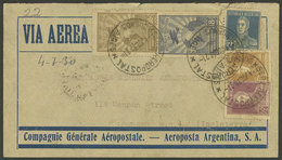 ARGENTINA: 4/JUL/1930 Buenos Aires - England, Cover Flown On The 2nd Test Flight Buenos Aires - Toulouse Of Mermoz, Arri - Otros & Sin Clasificación