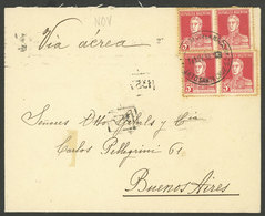 ARGENTINA: 19/NOV/1930 Puerto Santa Cruz - Buenos Aires, Airmail Cover Flown By Aeroposta Argentina S.A. With 20c. Rate, - Andere & Zonder Classificatie