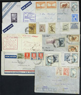 ARGENTINA: Flights By MERMOZ, AIR FRANCE And Commemorative: 13 Covers And Cards Flown Between 1936 And 1955, Very Intere - Sonstige & Ohne Zuordnung