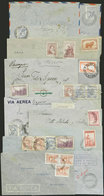 ARGENTINA: 1937/1947 13 Airmail Covers Sent From Mendoza, Córdoba Or Northern Argentina To Buenos Aires Or From Buenos A - Otros & Sin Clasificación