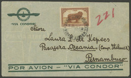 ARGENTINA: Airmail Cover Sent On 10/JUN/1937 By Condor Airline From Buenos Aires To Reach A Passenger Aboard STEAMER OCE - Altri & Non Classificati