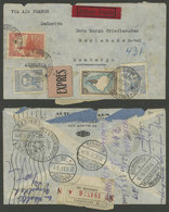 ARGENTINA: 15/OC/1937 Buenos Aires Hamburg (Germany), Registered/express Airmail Cover, On Back It Bears A Number Of Can - Otros & Sin Clasificación