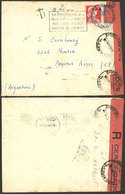 ARGENTINA: Cover Sent From France To Buenos Aires, With An OFFICIAL SEAL Because It Arrived With Damages On The Right, C - Altri & Non Classificati