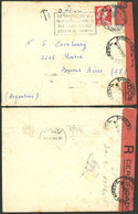 ARGENTINA: Cover Sent From France To Buenos Aires, With An OFFICIAL SEAL Because It Arrived With Damages On The Right, C - Autres & Non Classés