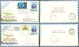 ARGENTINA: 7/JUN/1980 Buenos Aires To New Zealand And Hong Kong, Couple Of Covers Carried On The "First Antarctic Trans- - Altri & Non Classificati