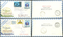 ARGENTINA: 7/JUN/1980 Buenos Aires To New Zealand And Hong Kong, Couple Of Covers Carried On The "First Antarctic Trans- - Autres & Non Classés