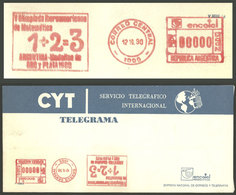ARGENTINA: Meter Postage Proof With Advertising Slogan Cancel About The Argentine Triumph In The Ibero-American Mathemat - Sonstige & Ohne Zuordnung
