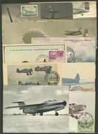 ARGENTINA: AVIATION: 11 Spectacular PCs Of 1946/7, Almost All With Postmarks Of The Aeronautics Exhibitions Of 1946/7, M - Argentina