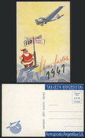 ARGENTINA: New Year Greeting Card Of 1941 Of Aeroposta Argentina S.A. With Reduced Rate, Excellent Quality! - Argentina