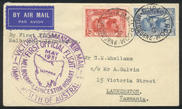AUSTRALIA: MAY/1931 First Flight Melbourne - Launceston, Cover Of Excellent Quality! - Sonstige & Ohne Zuordnung