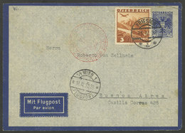 AUSTRIA: 11/JUN/1938 Friesach - Argentina, Airmail Stationery Envelope Of  40gr. + 3S., With Transit Of Wien, DLH Mark A - Otros & Sin Clasificación