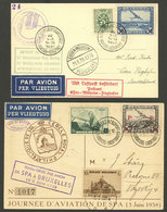 BELGIUM: 2 Cards Carried On Special Flights In 1931 And 1938, VF Quality! - Sonstige & Ohne Zuordnung