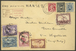 BELGIUM: 23/MAR/1934 Bruxelles - Leopoldville (Belgian Congo) And Return, Cover With Postage Of Both Countries, Bearing  - Other & Unclassified