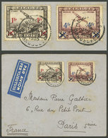 BELGIUM: 11/AU/1935 Bruxelles - Paris, Airmail Cover Franked By Sc.C6/C7, Arrival Backstamp Of 26/AU, Attractive! - Other & Unclassified