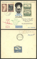 BELGIUM: 18/NO/1938 Bruxelles - Elisabethville - Bruxelles, Round Flight Commemorating The 100th Journey, With Postage O - Other & Unclassified