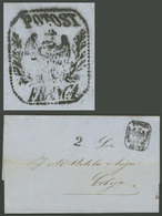 BOLIVIA: 24/JA/1863 Potosí - Cobija, Entire Letter With Beautiful Pre-stamp "POTOSI-FRANCA" Mark And "2" Rating, VF Qual - Bolivien