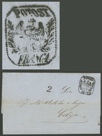 BOLIVIA: 24/JA/1863 Potosí - Cobija, Entire Letter With Beautiful Pre-stamp "POTOSI-FRANCA" Mark And "2" Rating, VF Qual - Bolivie