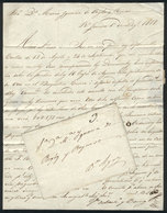 BRAZIL: Entire Letter Dated Rio De Janeiro 1/DE/1818, Sent To Buenos Aires Without Postal Markings And With Rating "3" I - Sonstige & Ohne Zuordnung
