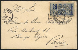 BRAZIL: Small Cover Franked By RHM.C-9 ALONE, Sent From Rio To Paris On 11/JA/1911, Arrival Mark Of 28/JA, Fine Quality, - Sonstige & Ohne Zuordnung
