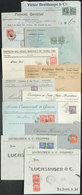 BRAZIL: 11 Covers With Nice Commercial Corner Cards, Posted Between 1914 And 1918, Very Nice! - Altri & Non Classificati