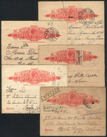 BRAZIL: 5 Lettercards Used Between 1923 And 1935, Interesting Group, Good Opportunity At LOW START! - Altri & Non Classificati