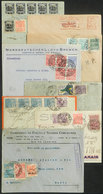 BRAZIL: 8 Airmail Covers Posted Between 1929 And 1937 By Various Airlines, Some Good Postmarks And Frankings, Good Oppor - Sonstige & Ohne Zuordnung