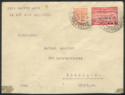 BRAZIL: Cover Flown By ZEPPELIN, Sent Fro Bahia To USA On 24/MY/1930, Franked With Sc.4CL9 + Another Value (catalog Valu - Altri & Non Classificati