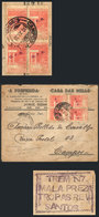 BRAZIL: Cover Used In Campos On 30/NO/1930 Franked With 1,200Rs. (block Of 4 RHM.C-26) WITH O.F.R. OVERPRINT Of The Revo - Otros & Sin Clasificación