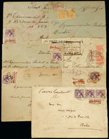 BRAZIL: 7 Covers Used In 1933/4, Interesting, Low Start! - Other & Unclassified