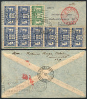 BRAZIL: Airmail Cover Sent From Pelotas To Germany On 22/SE/1934 Via AIR FRANCE, With Paris Transit Backstamp Of 27/SE.  - Sonstige & Ohne Zuordnung