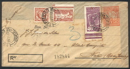 BRAZIL: Cover For Declared Values Of 1C. + Nice Additional Postage, Used In Rio On 29/JUN/1943, Very Nice! - Other & Unclassified