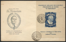 BRAZIL: FDC Cover Of 20/MAY/1949: Franklin Roosevelt - Autres & Non Classés