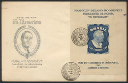 BRAZIL: FDC Cover Of 20/MAY/1949: Franklin Roosevelt - Other & Unclassified